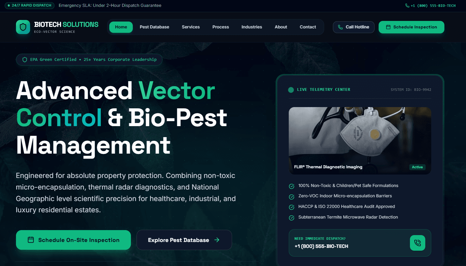 Biotech Solutions-Pest Management Website