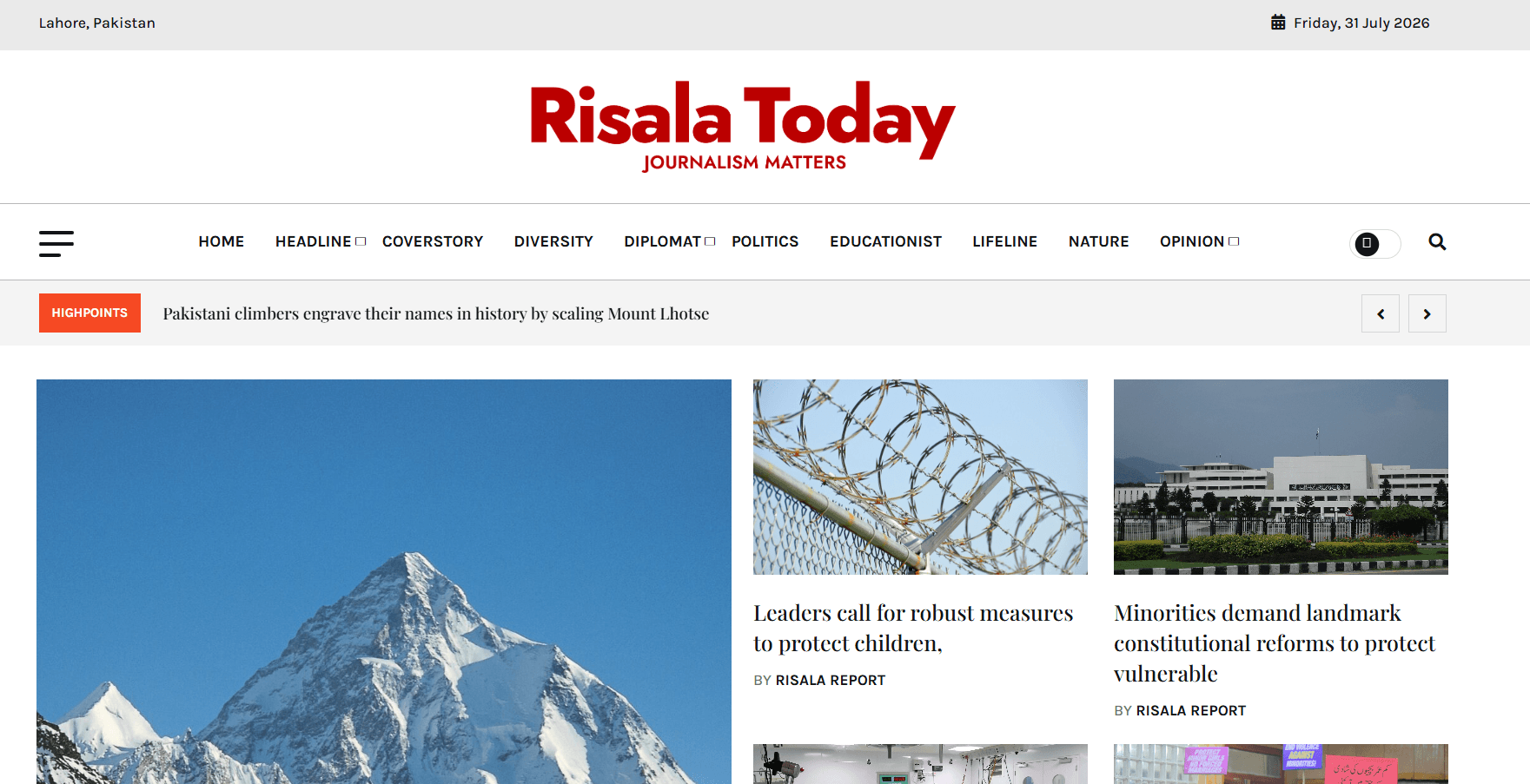 Risala Today, Lahore Press Club, Karzar News